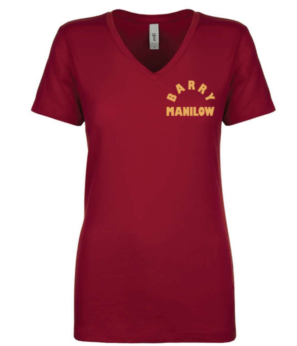 Golden Barry Manilow Maroon Tee – Shop Manilow