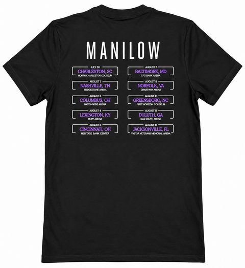 MANILOW Tour Shirt '26-Shop Manilow