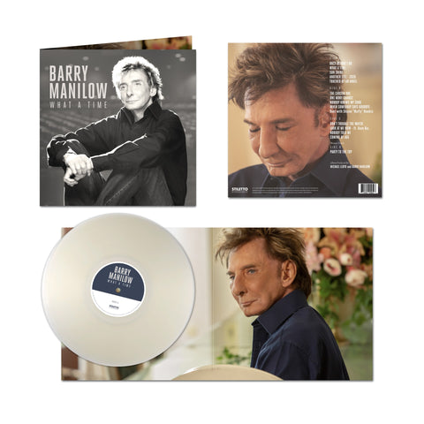 What A Time Clock Tee + 2 Disc Vinyl Fan Pack-Shop Manilow