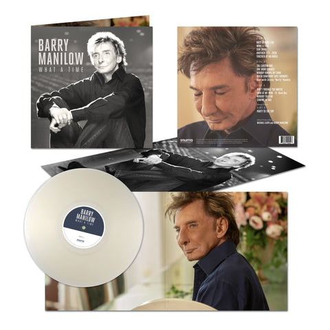 What A Time Clock Tee + 2 Disc Vinyl Fan Pack-Shop Manilow