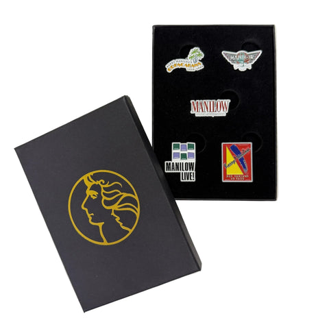 Tour Logo 5 Piece Pin Set-Shop Manilow