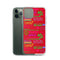MANILOW Neon Song Titles Red iPhone Case-Shop Manilow