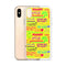MANILOW Neon Song Titles Yellow iPhone Case-Shop Manilow