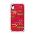 MANILOW Neon Song Titles Red iPhone Case-Shop Manilow